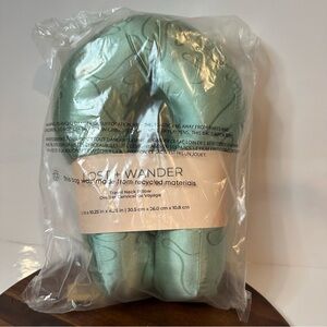 NEW Lost + Wander Travel Neck Pillow Sage Green Made from Recycled Materials ✨